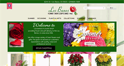 Desktop Screenshot of losbanosflowers.com